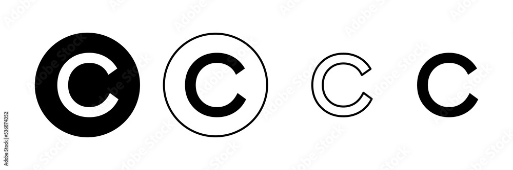 Copyright icon vector. copyright sign and symbol Copyright icon vector. copyright sign and symbol