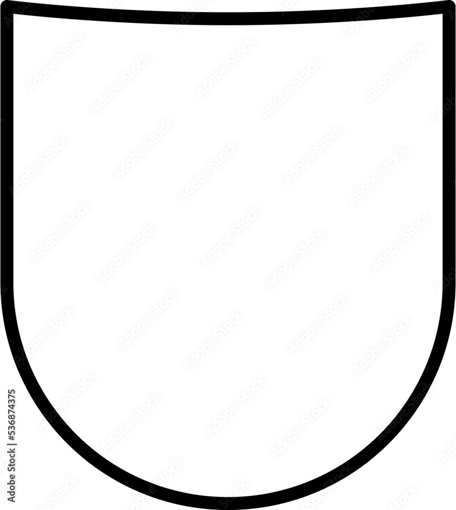 Black Line Shield Icon Set Black Line Shield Icon Set