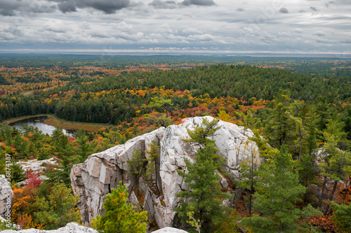 Beautiful views from the crack trail in killarney Provincial Park photo