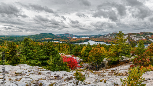 Beautiful views from the crack trail in killarney Provincial Park photo