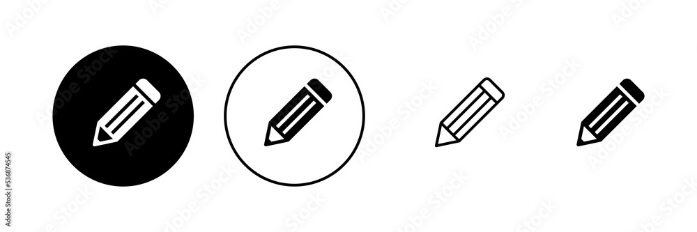Pencil icon vector. pen sign and symbol. edit icon vector Pencil icon vector. pen sign and symbol. edit icon vector