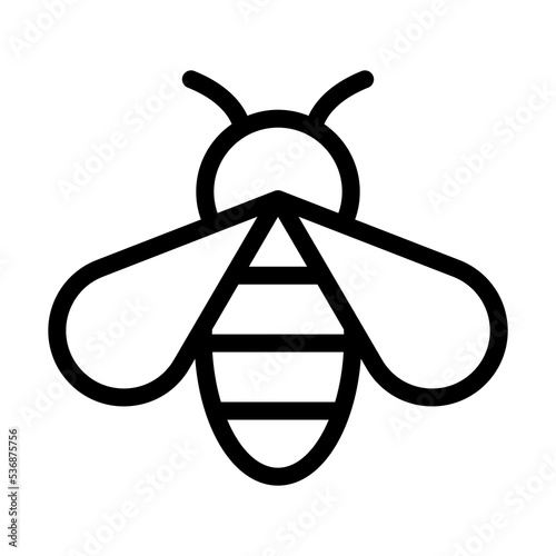 bee line icon illustration vector graphic