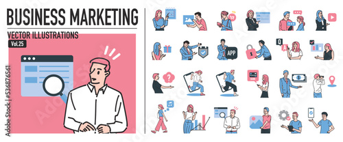 人物おしゃれイラスト素材	