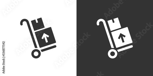 Trolley icon vector