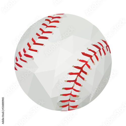 pelota de baseball, Béisbol diseño poligonal