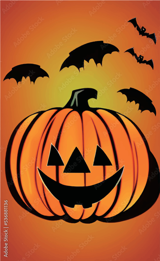 Halloween theme vector promotional poster Halloween theme vector promotional poster