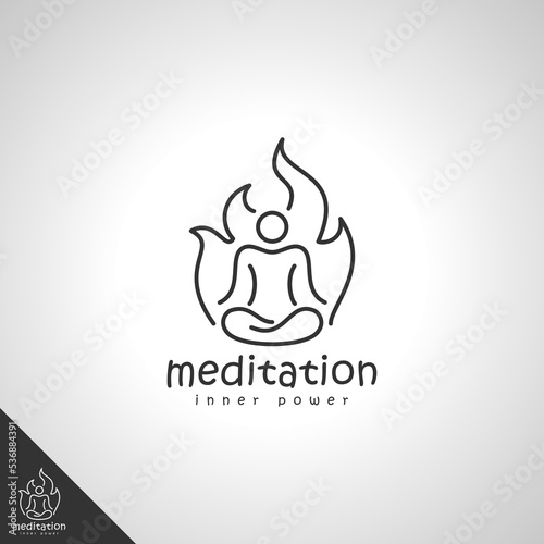 Meditation - Human Inner Power Logo