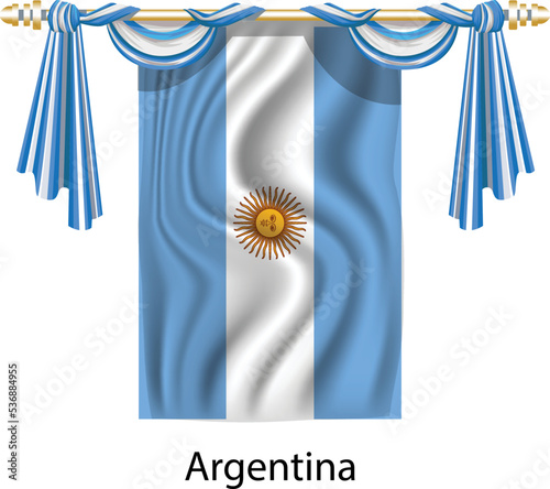 Argentina Flag Vector Illustration