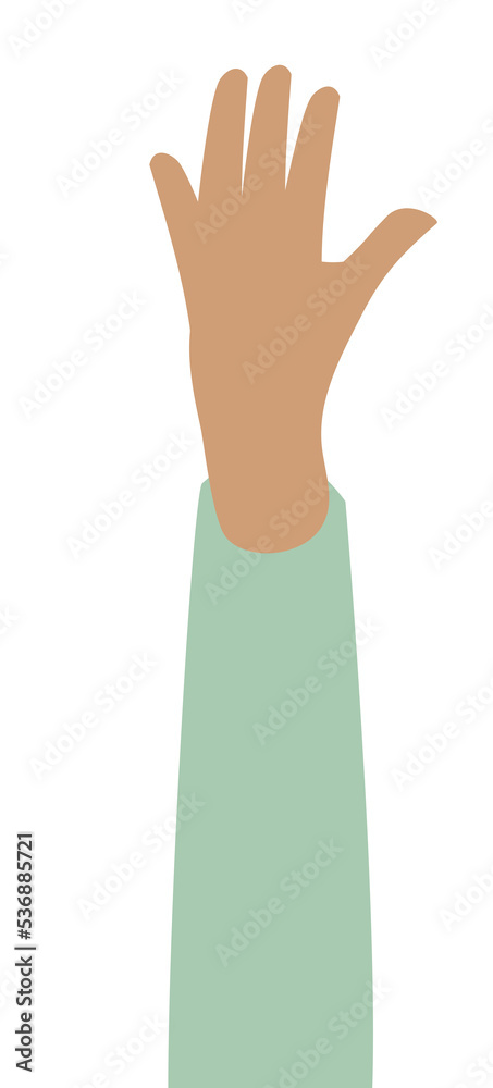 Raising hand for vote, volunteer and support activity concept. Human body gesture in PNG. Raising hand for vote, volunteer and support activity concept. Human body gesture in PNG.