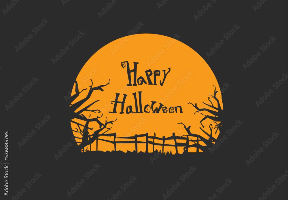 Happy Halloween.
Illustration background of Halloween posters and invitations.