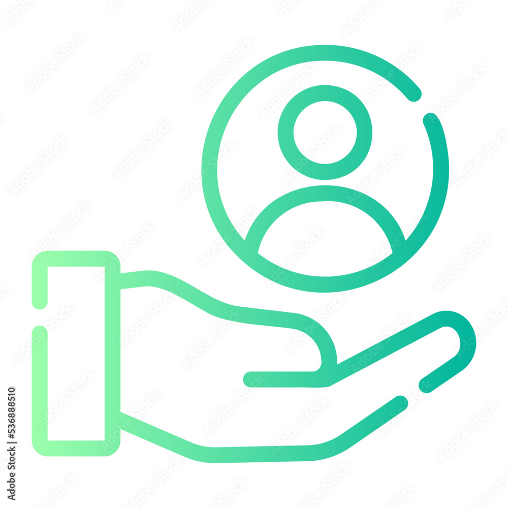 customer care gradient icon customer care gradient icon