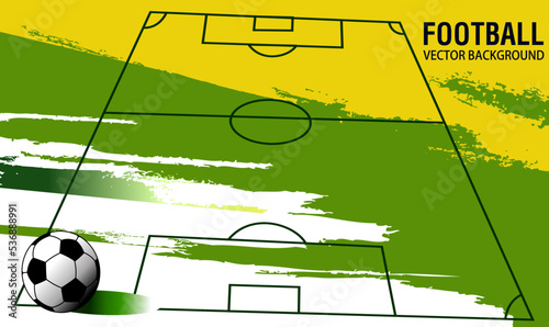 Soccer field, Soccer layout design , football , background Illustration.Mobile