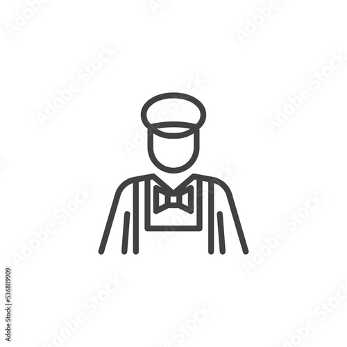 Milkman line icon