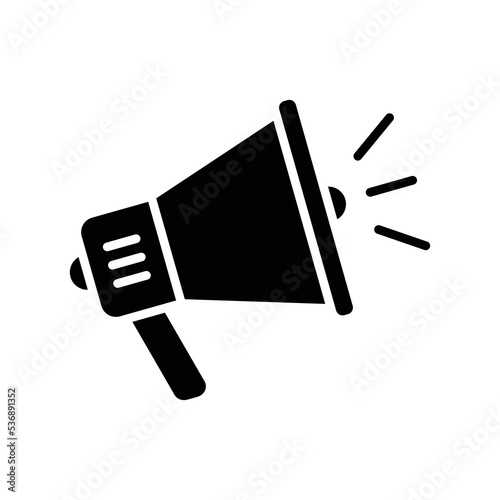 megaphone icon vector design template in white background