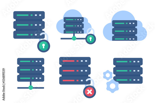 Data center servers. Connecting to big data on the cloud. large amount of data storage photo