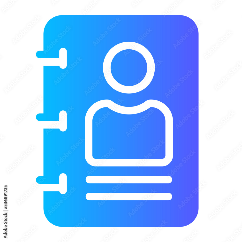 contact book gradient icon contact book gradient icon