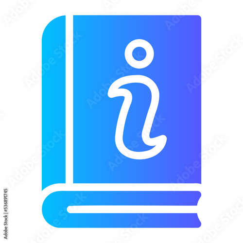 guidebook gradient icon