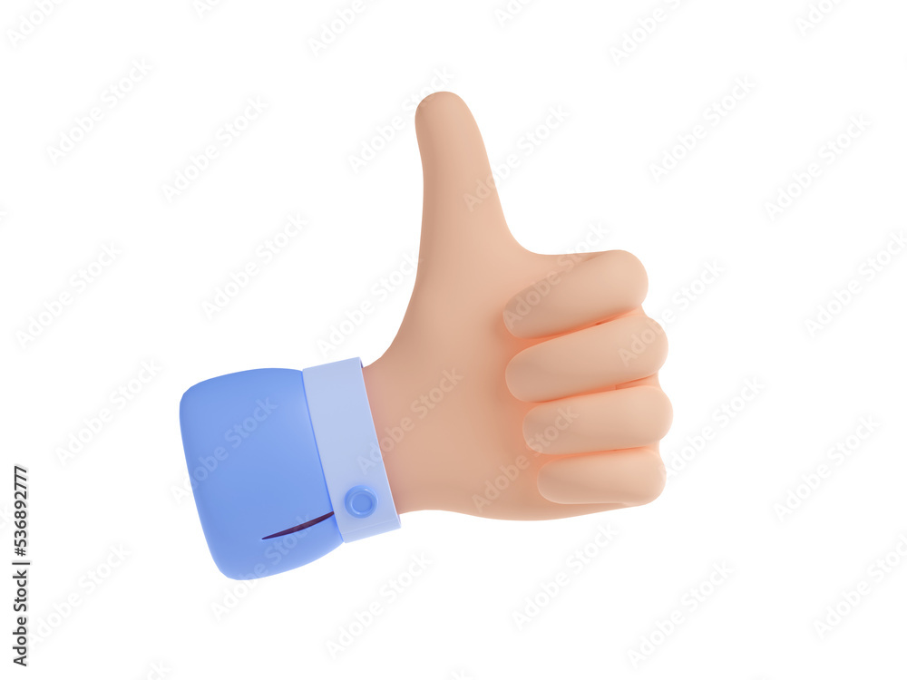 3d render thumb up sign, isolated hand gesture. Feedback, ok, like, satisfaction, approval communication symbol, body language media icon on white background, Cartoon illustration in plastic style 3d render thumb up sign, isolated hand gesture. Feedback, ok, like, satisfaction, approval communication symbol, body language media icon on white background, Cartoon illustration in plastic style