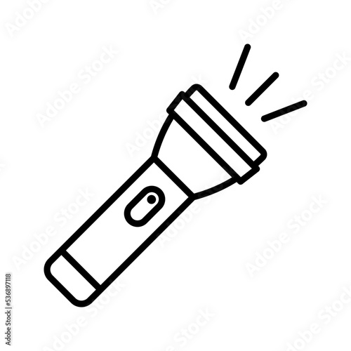 Flashlight icon. sign for mobile concept and web design. vector illustration