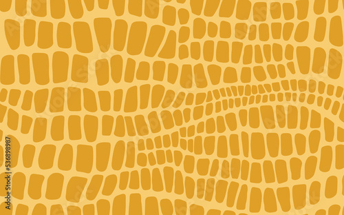 Abstract modern crocodile leather seamless pattern. Animals trendy background. Beige decorative vector illustration for print, fabric, textile. Modern ornament of stylized alligator skin