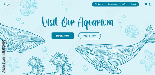 Visit our aquarium, website with tickets booking