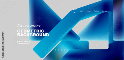 Fluid triangles minimal abstract background. Techno or business concept, pattern for wallpaper, banner, background, landing page