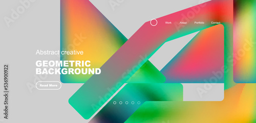 Fluid triangles minimal abstract background. Techno or business concept, pattern for wallpaper, banner, background, landing page