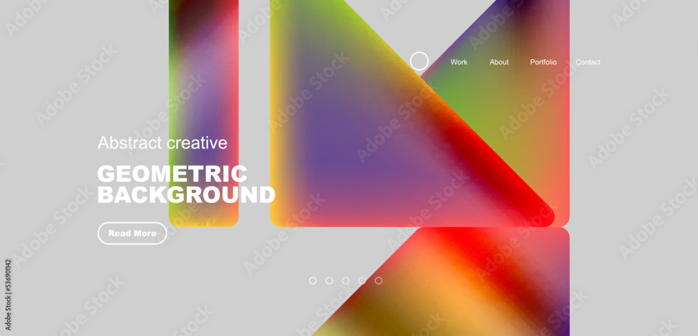 Fluid triangles minimal abstract background. Techno or business concept, pattern for wallpaper, banner, background, landing page