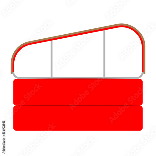 Gymnastic T-Trainer pictogram vector illustration.