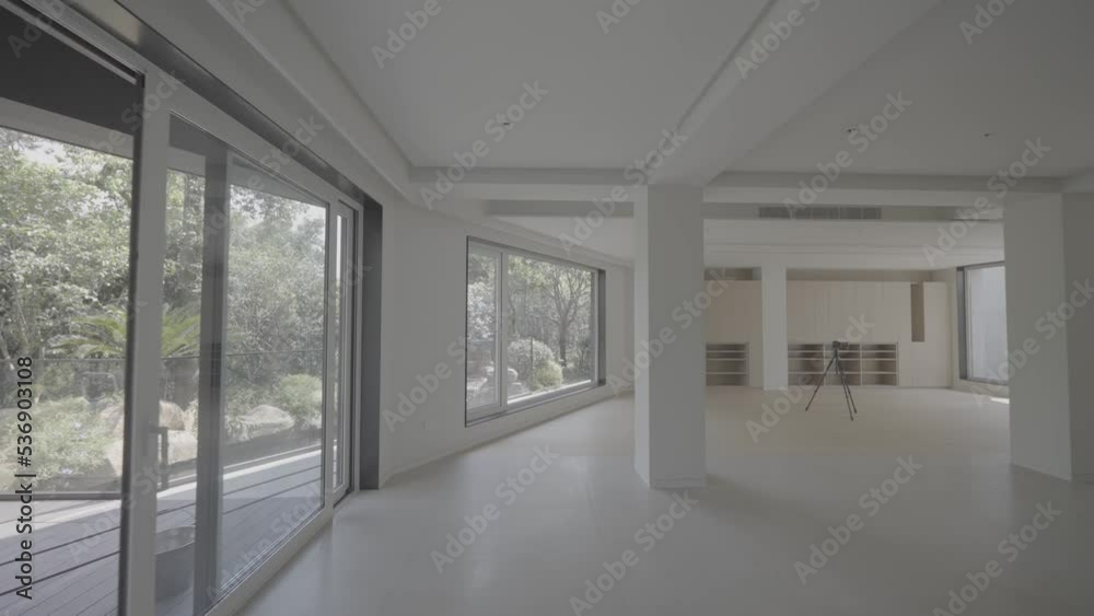 interior of empty room of luxury villa