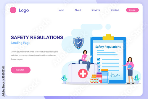 OSHA - Occupational Safety and Health Administration for business and organization vector..