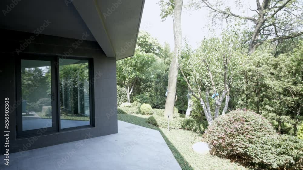 yard of luxury villa