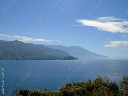 Panoramic view of Lake Ohrid