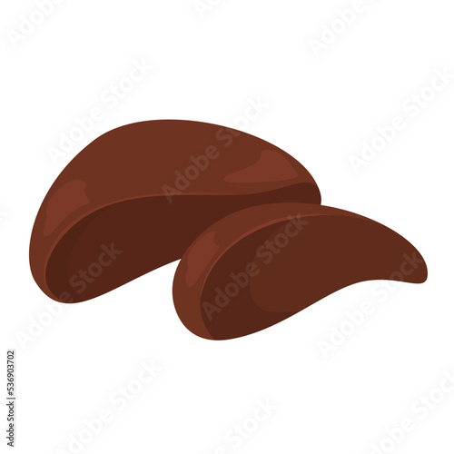 Vector illustration of beef liver.