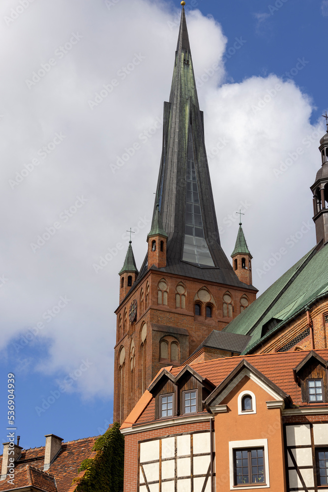 Szczecin Cathedral, the second tallest church in Poland, Szczecin, Poland