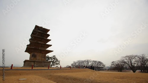 익산 왕궁리 석탑 타임랩스 photo