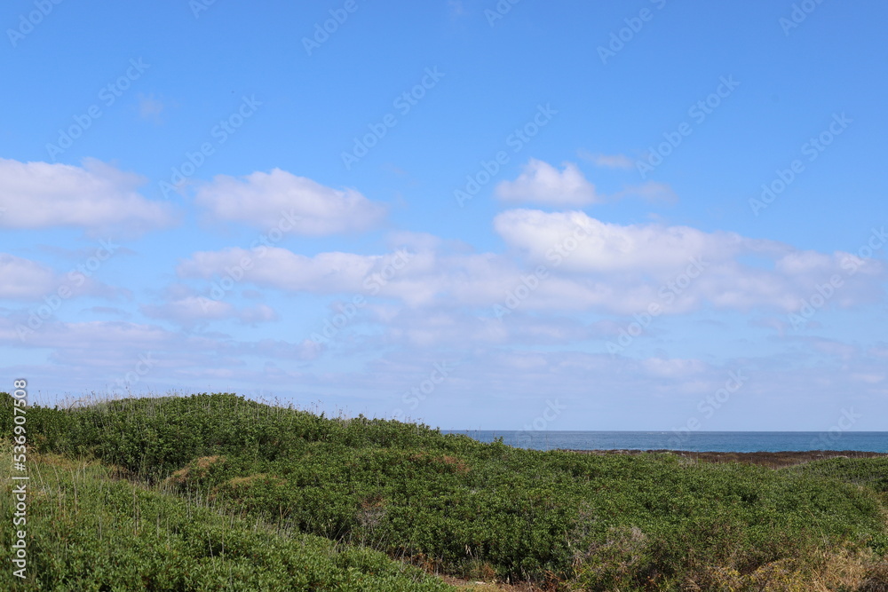 Coast of the Mediterranean Sea in the north of the State of Israel.