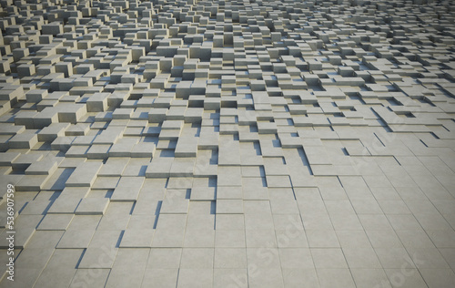 Superficie di cubi di cemento photo