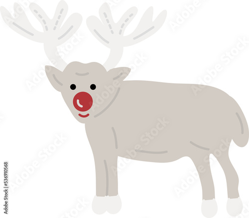 Christmas Elk. Garlands, flags, labels, bubbles, ribbons and stickers. Collection of Merry Christmas decorative icons