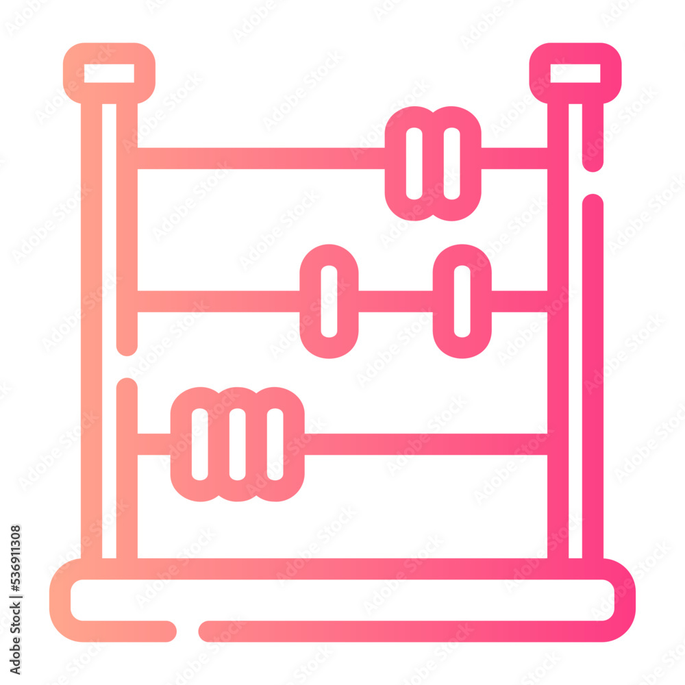 abacus gradient icon abacus gradient icon