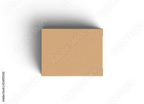 cardboard box on white © Ram Studio