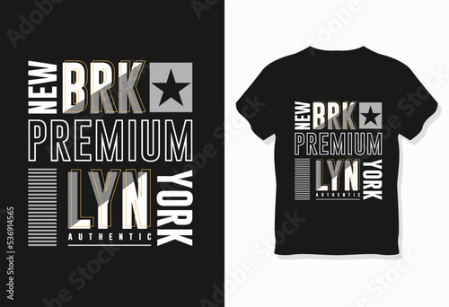 New York BRK Premium LYN Authentic T-Shirt Design photo