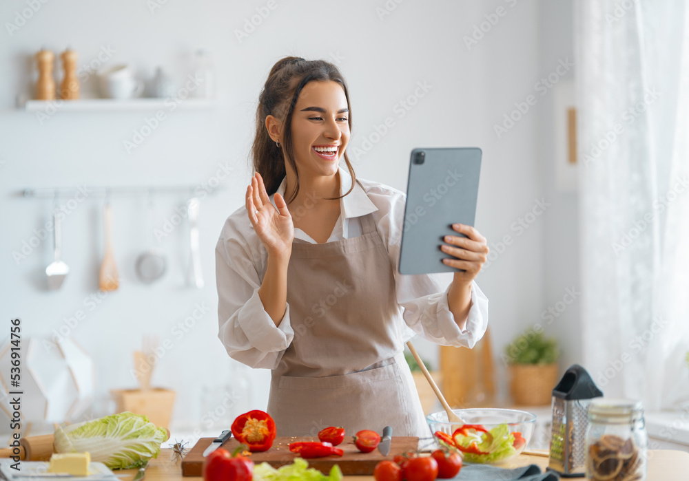 woman is preparing proper meal
