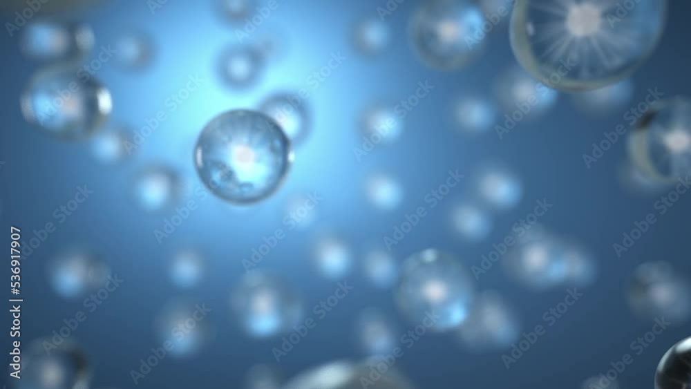 serum molecule with 3d rendered