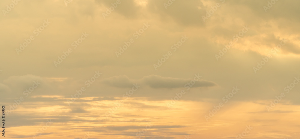 sunset sky with clouds