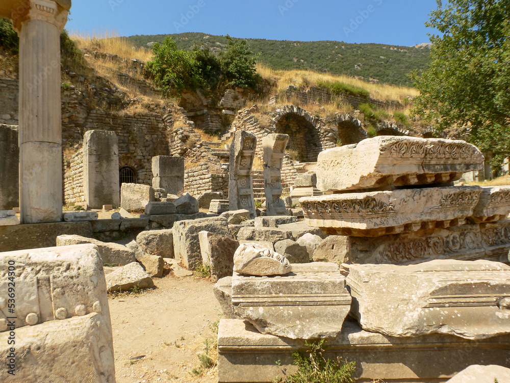 The ruins of the ancient city of Ephesus, Turkey