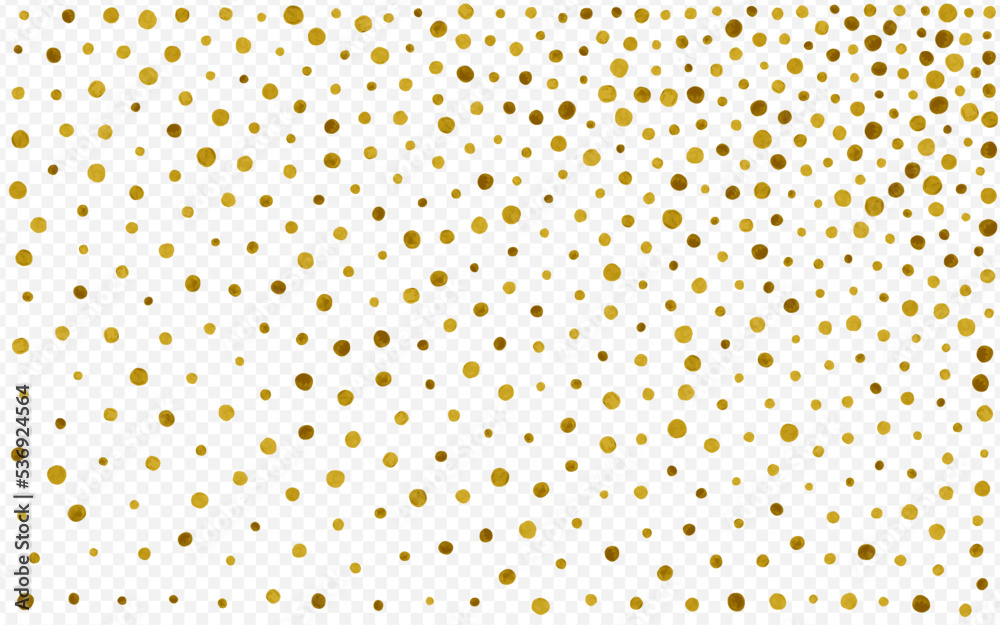 Gold Dot Anniversary Vector Transparent