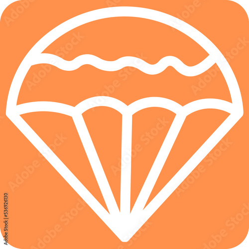 paragliding fly soldier icon