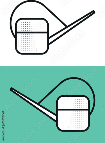 Watering can for plants and flowers icon vector illustration
