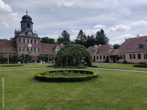 Beautiful view of Schloss Wolfsgarten (Castle Wolfsgarten) Langen, Germany photo